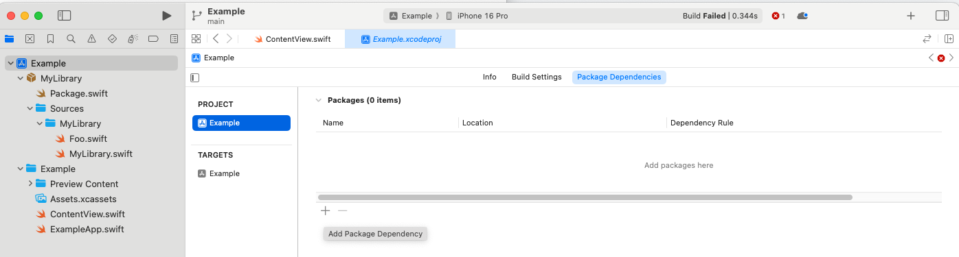 Package Dependencies
